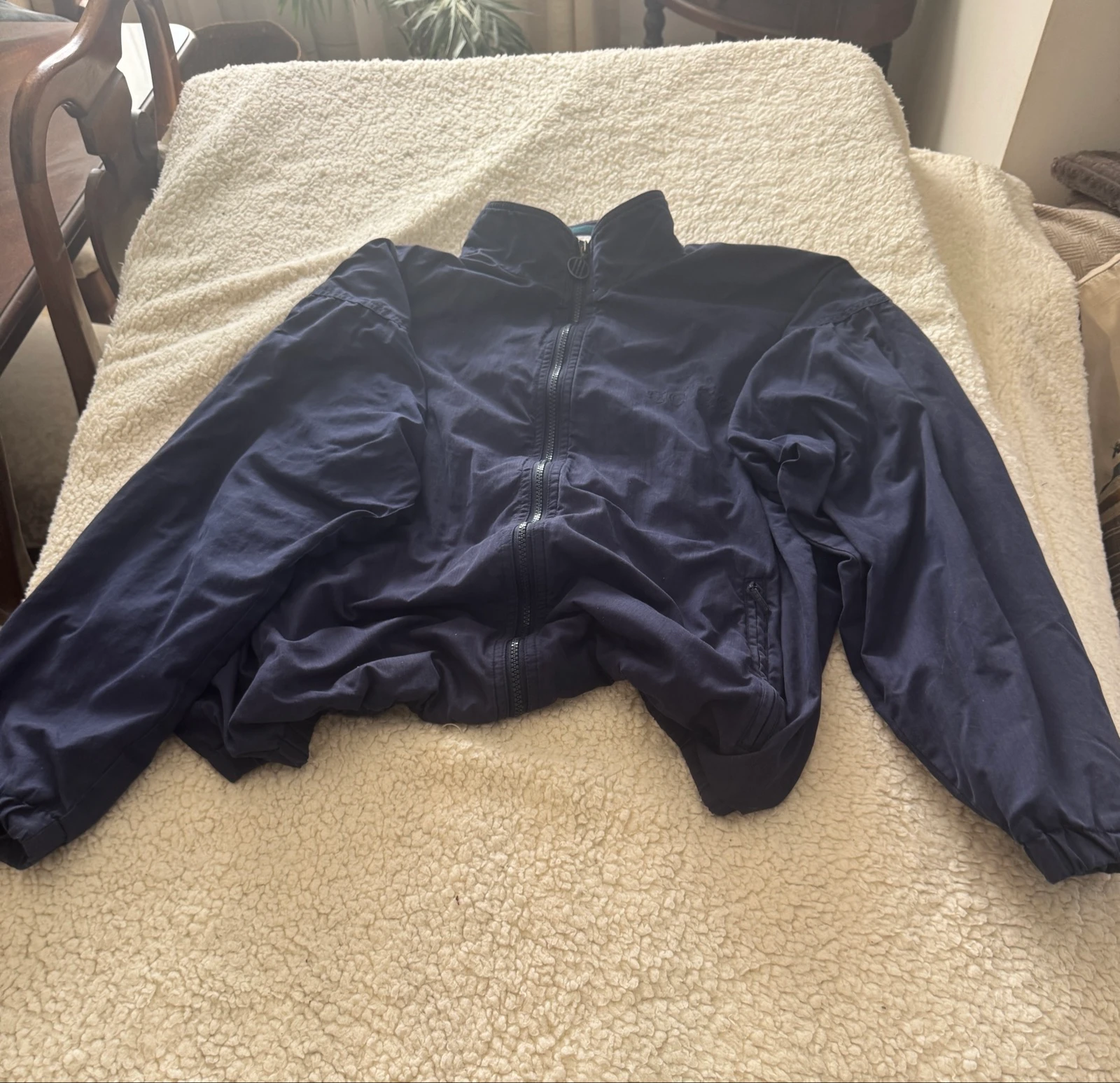 Adidas Originals Vintage Track Jacket Navy Blue Heren Maat L D6 F180 Y2K Retro 90s – photo 4